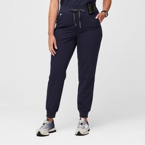 FIGS Women's High Waisted Zamora Jogger Scrub Pant- Navy